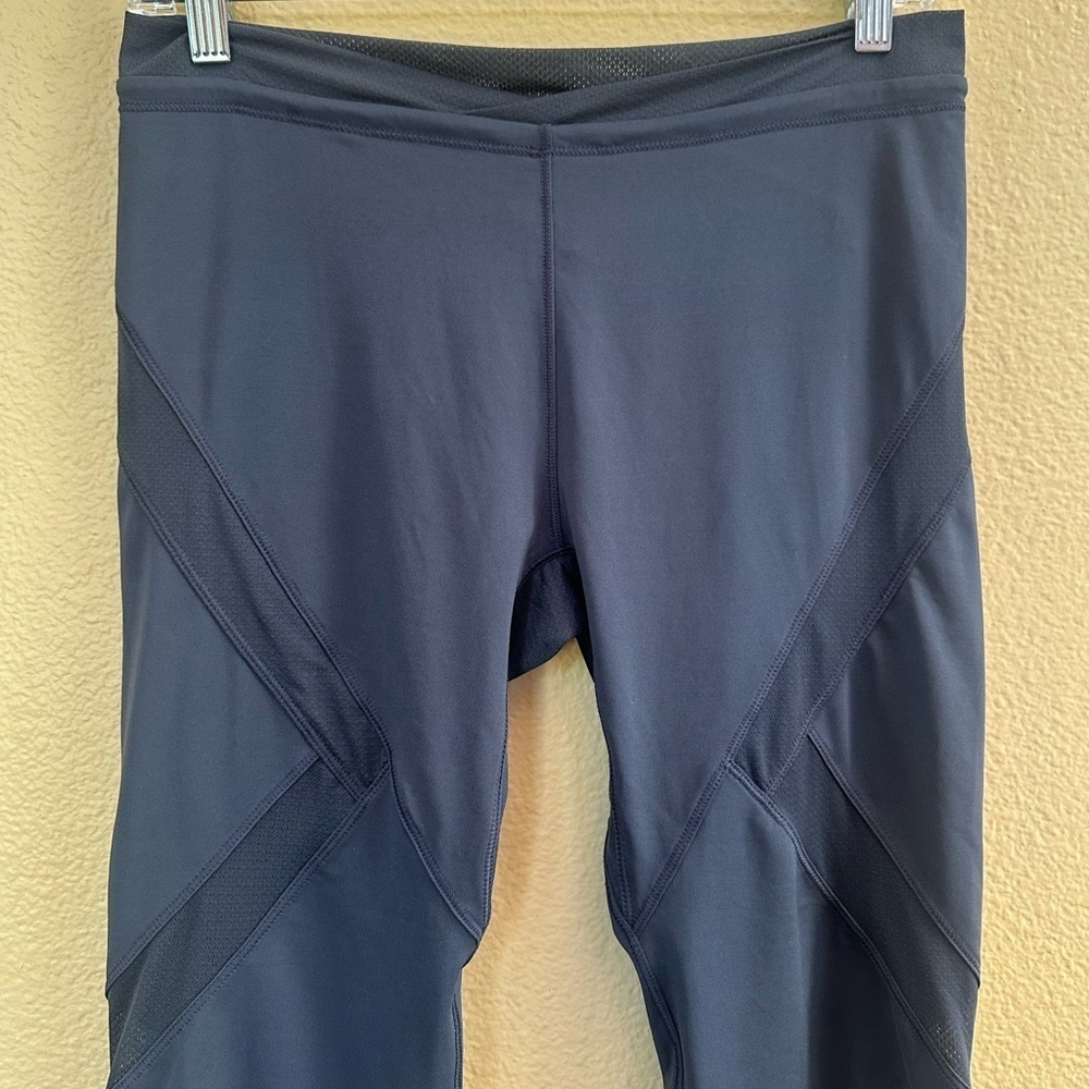 NWT! Adidas X Stella McCartney “Run 3/4 Tights In Dark Slate Medium - Picture 2 of 10